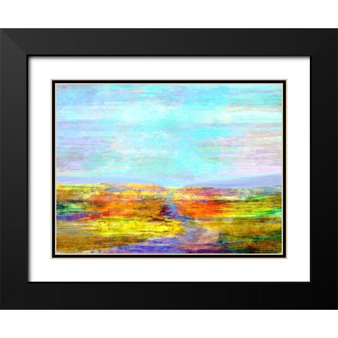 Visions II Black Modern Wood Framed Art Print with Double Matting by Tienhaara, Michael