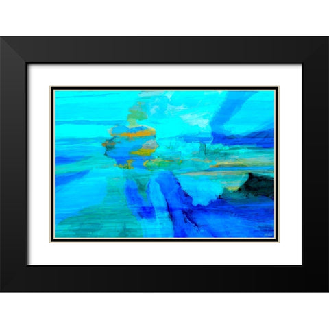 Emanate I Black Modern Wood Framed Art Print with Double Matting by Tienhaara, Michael