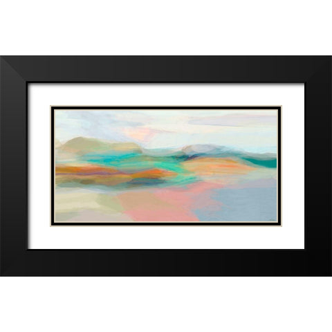 Stratum I Black Modern Wood Framed Art Print with Double Matting by Tienhaara, Michael