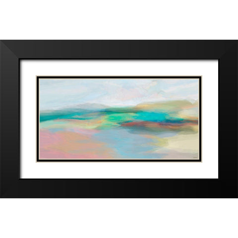 Stratum II Black Modern Wood Framed Art Print with Double Matting by Tienhaara, Michael