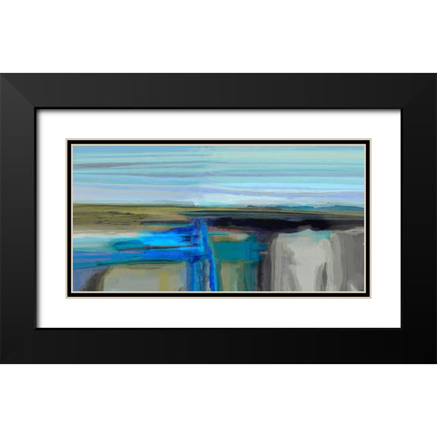 Perpetual Variation I Black Modern Wood Framed Art Print with Double Matting by Tienhaara, Michael
