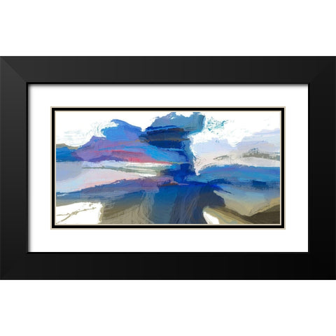Textures III Black Modern Wood Framed Art Print with Double Matting by Tienhaara, Michael