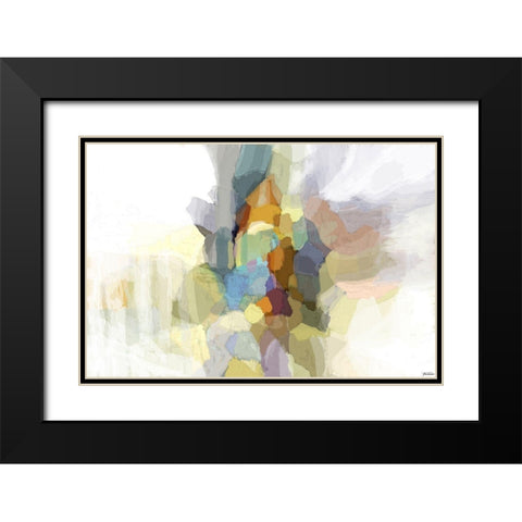 Evolve II Black Modern Wood Framed Art Print with Double Matting by Tienhaara, Michael