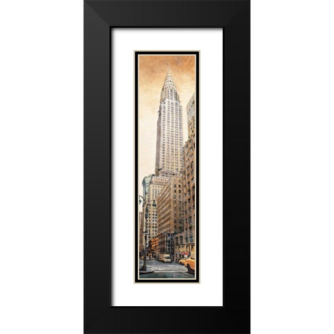 The Chrysler Building Black Modern Wood Framed Art Print with Double Matting by Daniels, Matthew