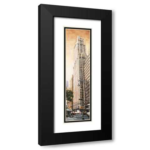 The Woolworth Building Black Modern Wood Framed Art Print with Double Matting by Daniels, Matthew