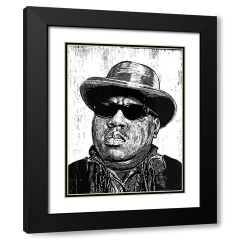 Biggie Black Modern Wood Framed Art Print with Double Matting by Shigley, Neil