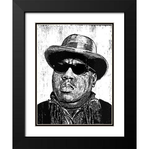 Biggie Black Modern Wood Framed Art Print with Double Matting by Shigley, Neil