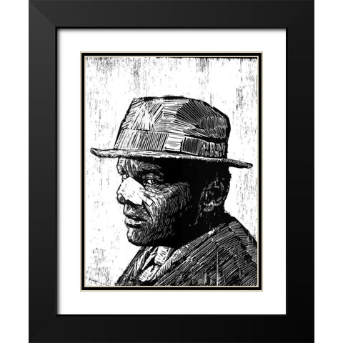 Jack Black Modern Wood Framed Art Print with Double Matting by Shigley, Neil