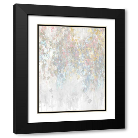 Cascade Pink Black Modern Wood Framed Art Print with Double Matting by Robbins, Nikki