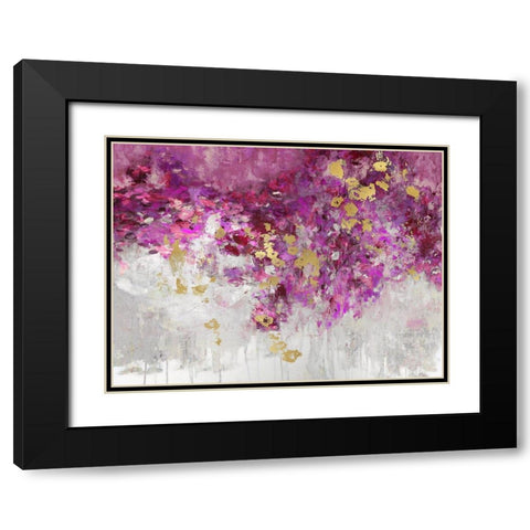 Charmed Magenta Black Modern Wood Framed Art Print with Double Matting by Robbins, Nikki