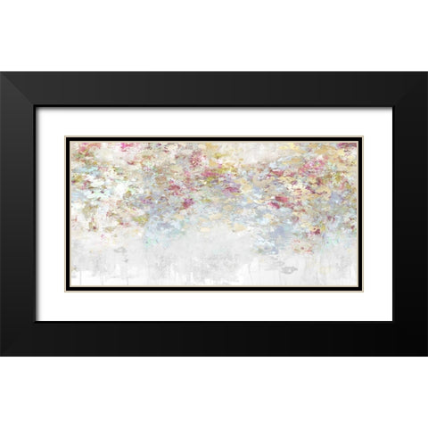 Charmed Magenta and Aqua Black Modern Wood Framed Art Print with Double Matting by Robbins, Nikki
