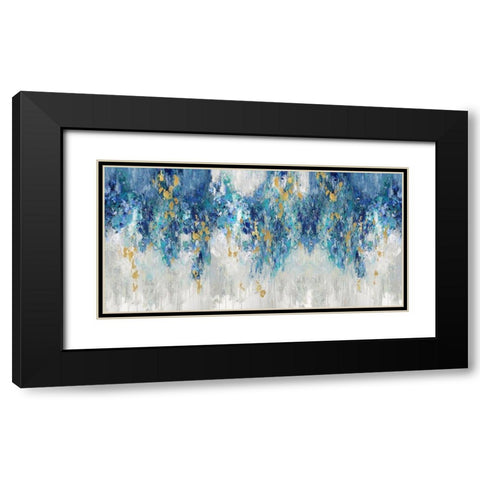 Charmed with Blues Black Modern Wood Framed Art Print with Double Matting by Robbins, Nikki