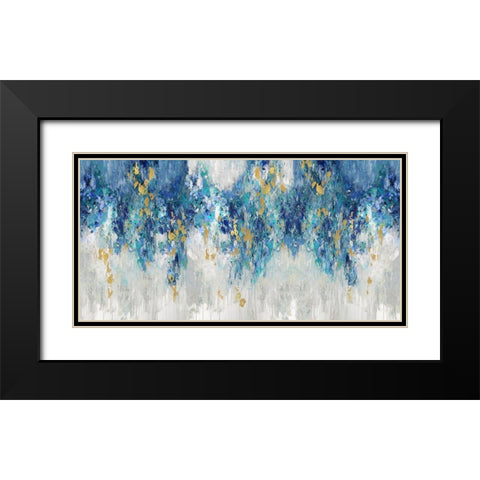 Charmed with Blues Black Modern Wood Framed Art Print with Double Matting by Robbins, Nikki