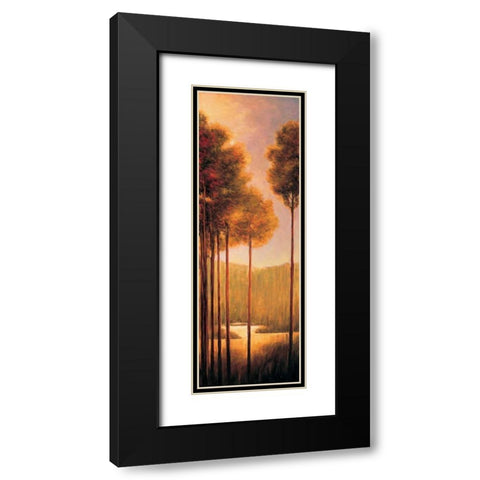 Through the Woods III Black Modern Wood Framed Art Print with Double Matting by Thomas, Neil