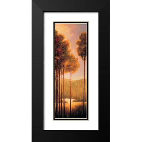 Through the Woods III Black Modern Wood Framed Art Print with Double Matting by Thomas, Neil