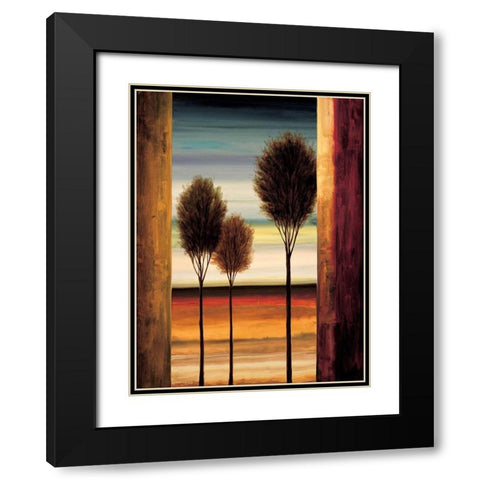 On the Horizon II Black Modern Wood Framed Art Print with Double Matting by Thomas, Neil