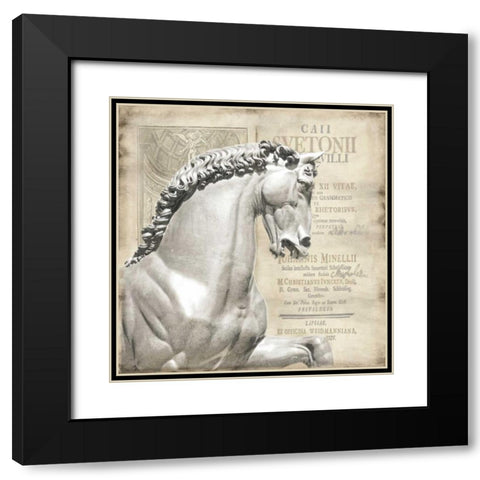 Renaissance IV Black Modern Wood Framed Art Print with Double Matting by Jeffries, Oliver