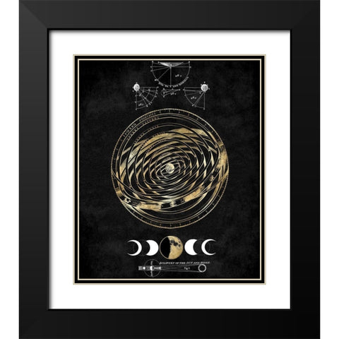 Zodiac Sphere III Black Modern Wood Framed Art Print with Double Matting by Jeffries, Oliver