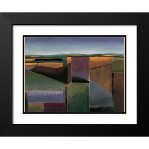Tera I Black Modern Wood Framed Art Print with Double Matting by Carelli, Patricia