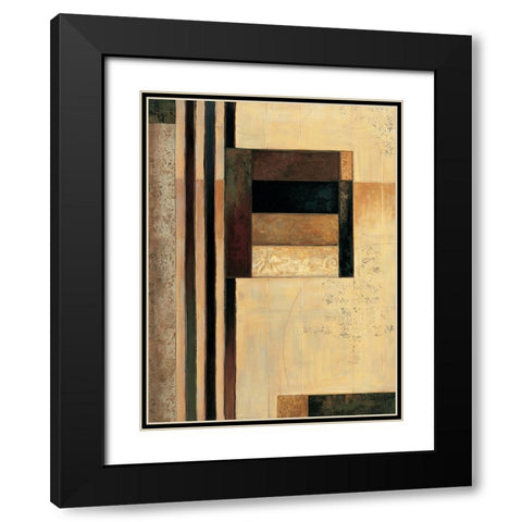 Direct I Black Modern Wood Framed Art Print with Double Matting by Sanderson, Paul