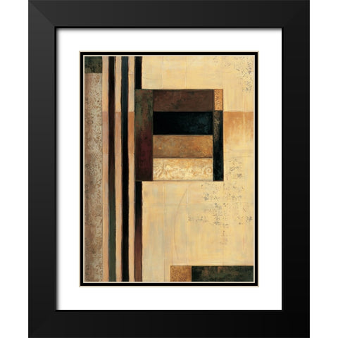 Direct I Black Modern Wood Framed Art Print with Double Matting by Sanderson, Paul