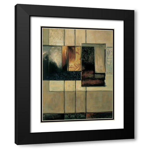 This Way II Black Modern Wood Framed Art Print with Double Matting by Sanderson, Paul