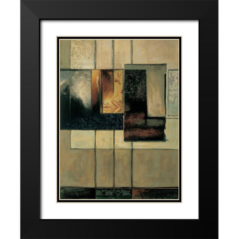 This Way II Black Modern Wood Framed Art Print with Double Matting by Sanderson, Paul