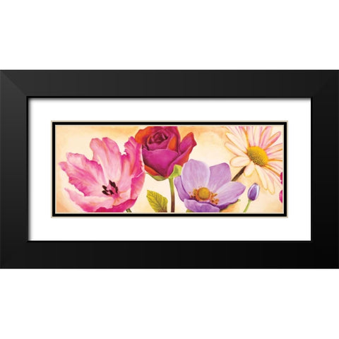 Danse de fleurs I Black Modern Wood Framed Art Print with Double Matting by Viollet, Pierre