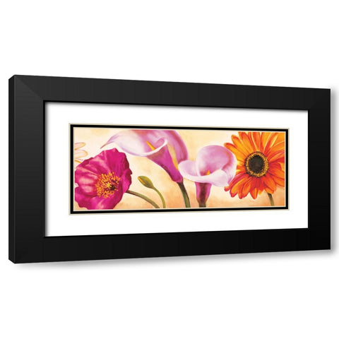 Danse de fleurs II Black Modern Wood Framed Art Print with Double Matting by Viollet, Pierre
