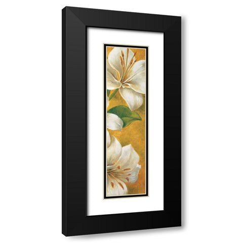 Concert de lys III Black Modern Wood Framed Art Print with Double Matting by Viollet, Pierre
