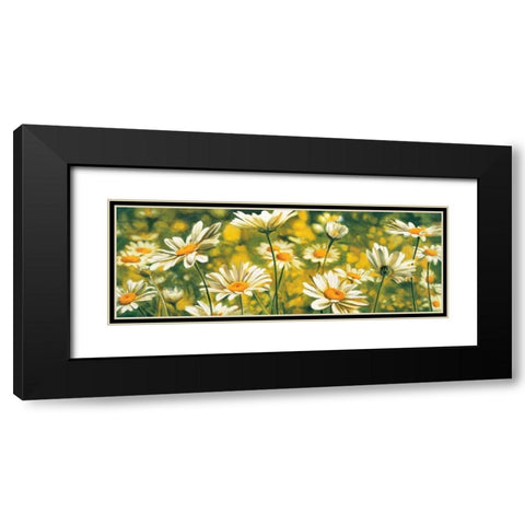 Mlodie de marguerites Black Modern Wood Framed Art Print with Double Matting by Viollet, Pierre