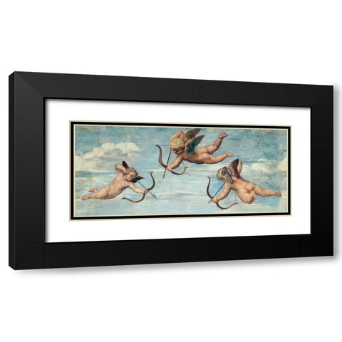 Trionfo di Galatea Black Modern Wood Framed Art Print with Double Matting by Sanzio, Raffaello