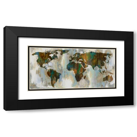World  of Color Black Modern Wood Framed Art Print with Double Matting by Brennan, Russell