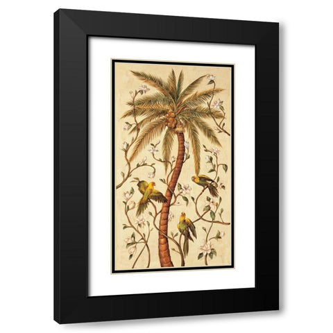 Tropical Panel I Black Modern Wood Framed Art Print with Double Matting by Jimenez, Rodolfo