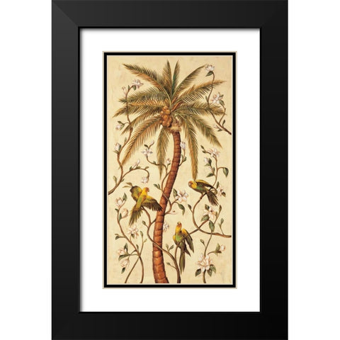 Tropical Panel I Black Modern Wood Framed Art Print with Double Matting by Jimenez, Rodolfo