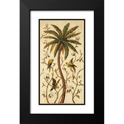 Tropical Panel II Black Modern Wood Framed Art Print with Double Matting by Jimenez, Rodolfo