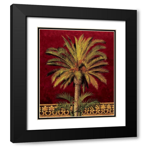 Canary Palm Black Modern Wood Framed Art Print with Double Matting by Jimenez, Rodolfo