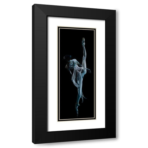 Night Shadow Black Modern Wood Framed Art Print with Double Matting by Di Scenza, Ron