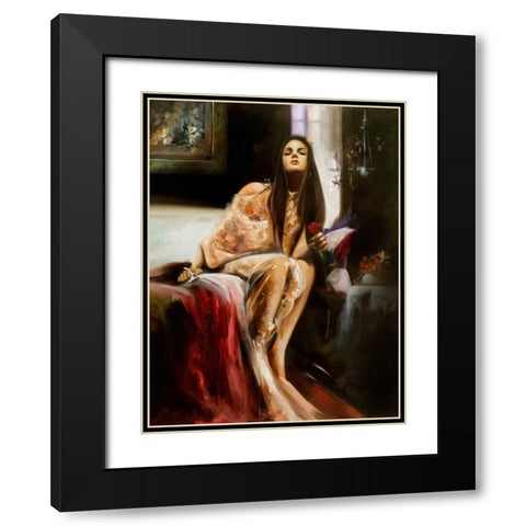 That Look Black Modern Wood Framed Art Print with Double Matting by Di Scenza, Ron