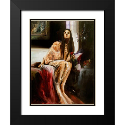 That Look Black Modern Wood Framed Art Print with Double Matting by Di Scenza, Ron