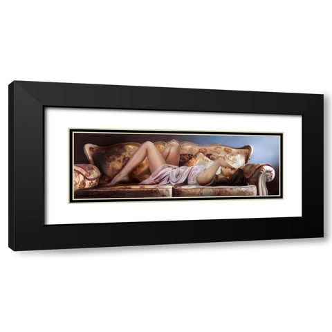 Contemplation Black Modern Wood Framed Art Print with Double Matting by Di Scenza, Ron