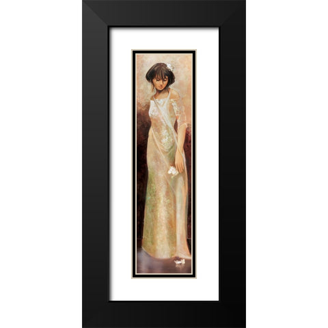 Fiorella Black Modern Wood Framed Art Print with Double Matting by Di Scenza, Ron