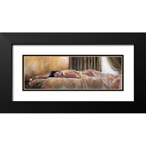 Quiet Moment Black Modern Wood Framed Art Print with Double Matting by Di Scenza, Ron
