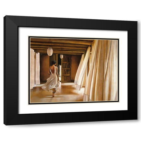 Desert Breeze Black Modern Wood Framed Art Print with Double Matting by Di Scenza, Ron