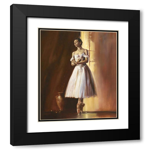 Resplendent Black Modern Wood Framed Art Print with Double Matting by Di Scenza, Ron