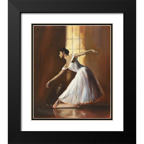 Poetry in motion Black Modern Wood Framed Art Print with Double Matting by Di Scenza, Ron