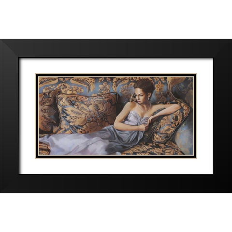 The Duchess Black Modern Wood Framed Art Print with Double Matting by Di Scenza, Ron