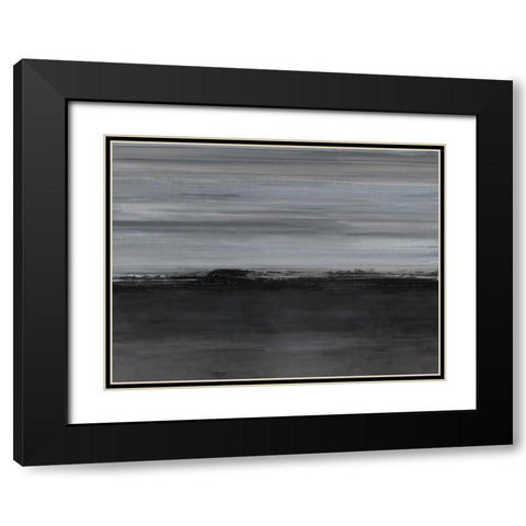 Night by Night Black Modern Wood Framed Art Print with Double Matting by Springer, Rachel