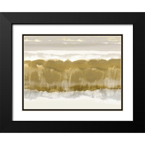 Undertone Black Modern Wood Framed Art Print with Double Matting by Springer, Rachel