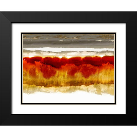 Wholeheartedly Black Modern Wood Framed Art Print with Double Matting by Springer, Rachel